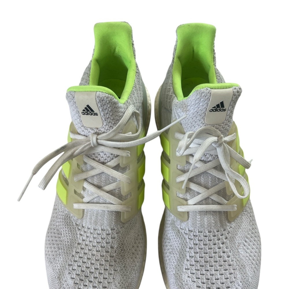 Adidas Men’s Ultraboost White and Neon Yellow. - Picture 2 of 5